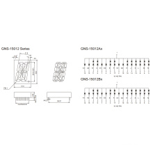 1.5inch 1 цифра 7 сегментный дисплей (GNS-15012Ax-Bx)